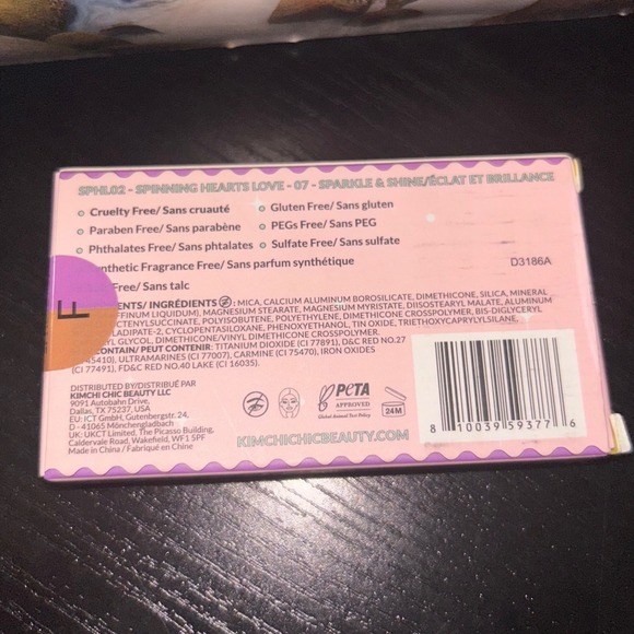 KimChi Chic Beauty Spinning Hearts Love Eyeshadow Duo Sparkle & Shine - Picture 4 of 4